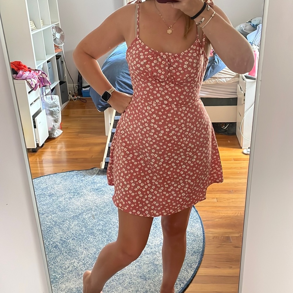 SHEIN flower flowy dress
